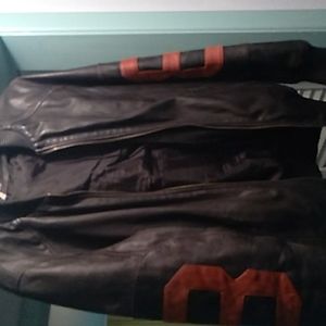 Heavy leather jacket